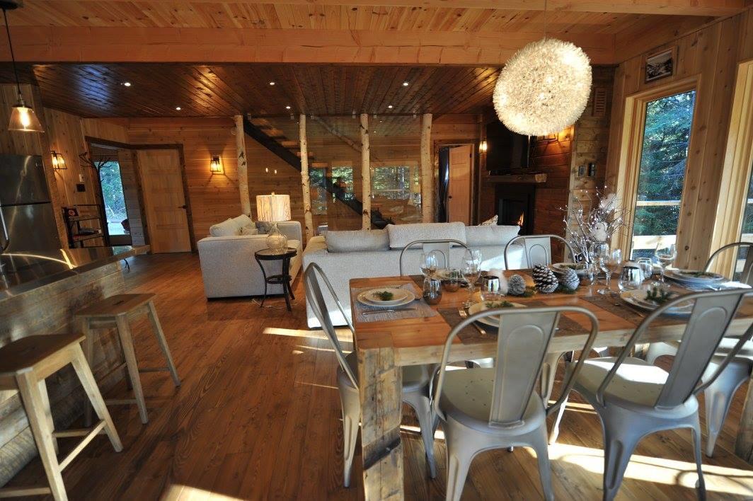 Les Bouleaux - Les Chalets Spa Canada Ла-Мальбе Екстер'єр фото