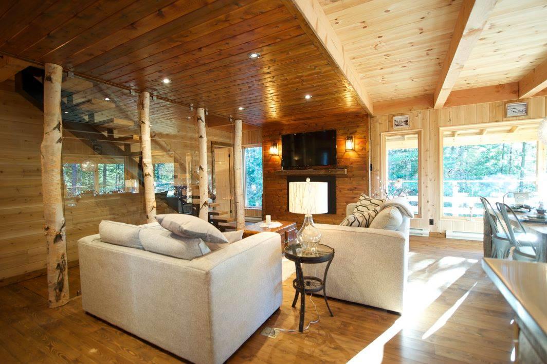 Les Bouleaux - Les Chalets Spa Canada Ла-Мальбе Екстер'єр фото