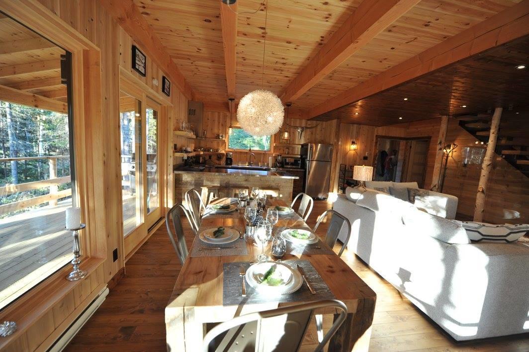 Les Bouleaux - Les Chalets Spa Canada Ла-Мальбе Екстер'єр фото