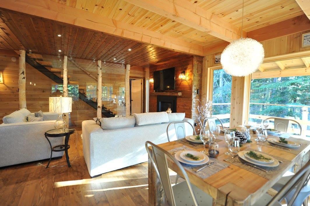 Les Bouleaux - Les Chalets Spa Canada Ла-Мальбе Екстер'єр фото