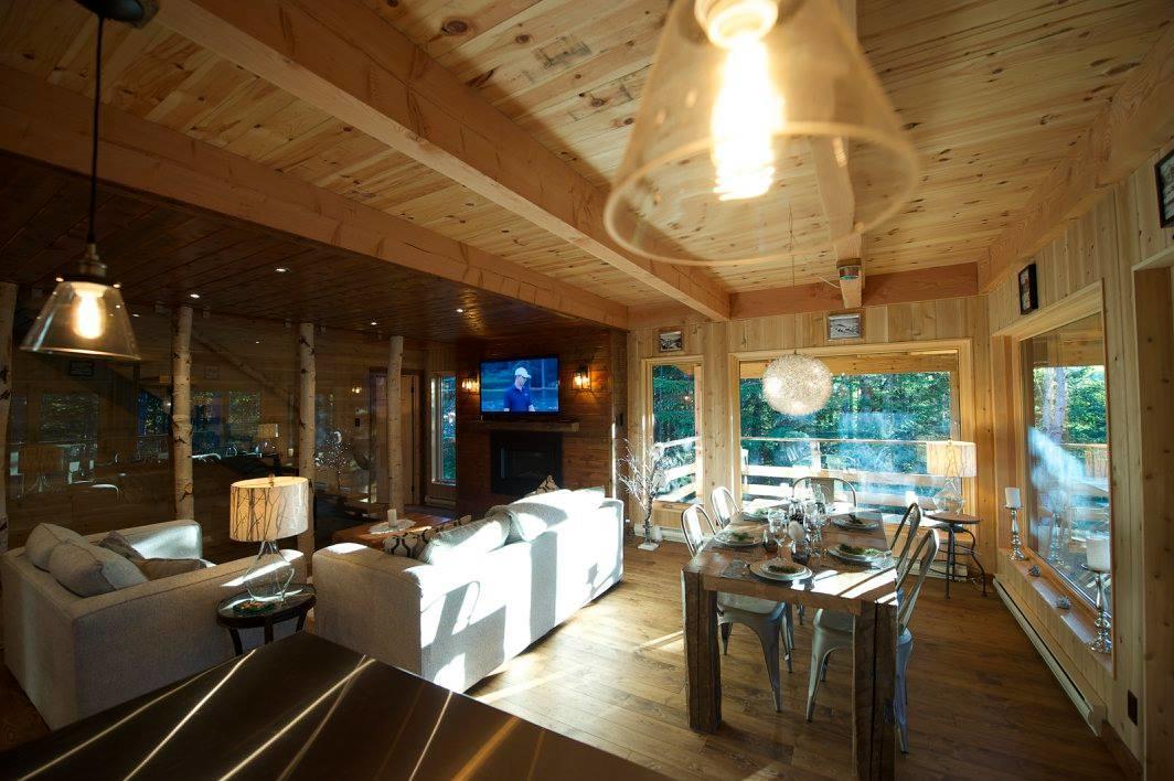 Les Bouleaux - Les Chalets Spa Canada Ла-Мальбе Екстер'єр фото