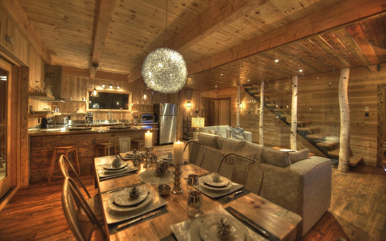 Les Bouleaux - Les Chalets Spa Canada Ла-Мальбе Екстер'єр фото